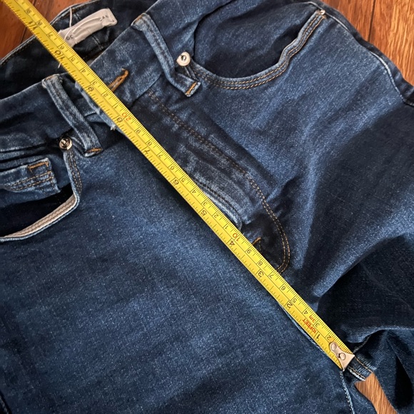 GOOD AMERICAN DARK WASH SUPER SKINNY JEANS SIZE 2 27” INSEAM - Picture 7 of 10